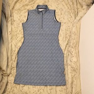 EPNY Sleeveless Bicolor Print Dress